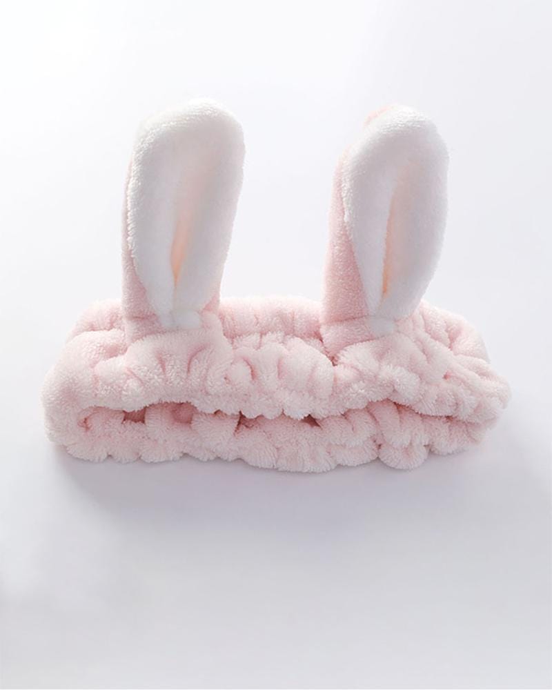 Soft Bunny Ear Headband in Pale Pink