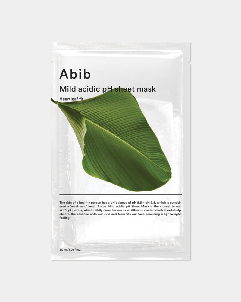 Abib Mild Acidic pH Sheet Mask #Heartleaf Fit