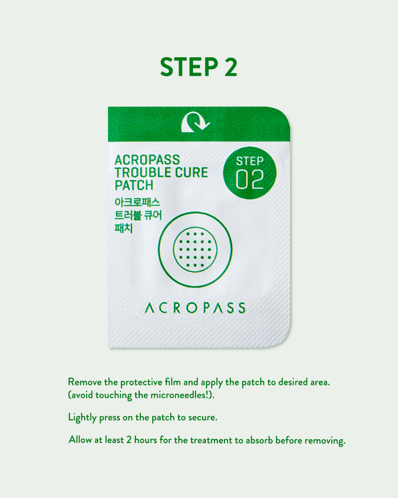 Acropass Step 2 Trouble Cure Patch insturctions