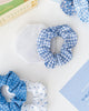 Shop Cool Summer Breeze Scrunchie Deep Blue Gingham