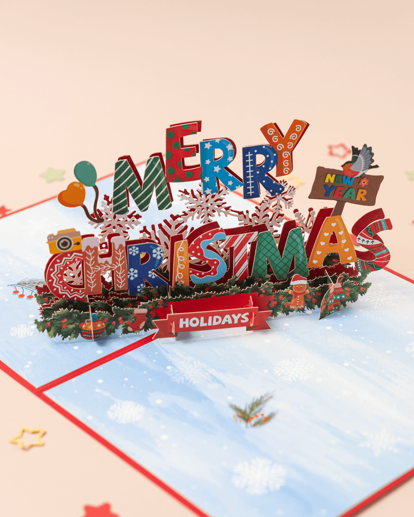 Merry Christmas 3D Pop-Up Card