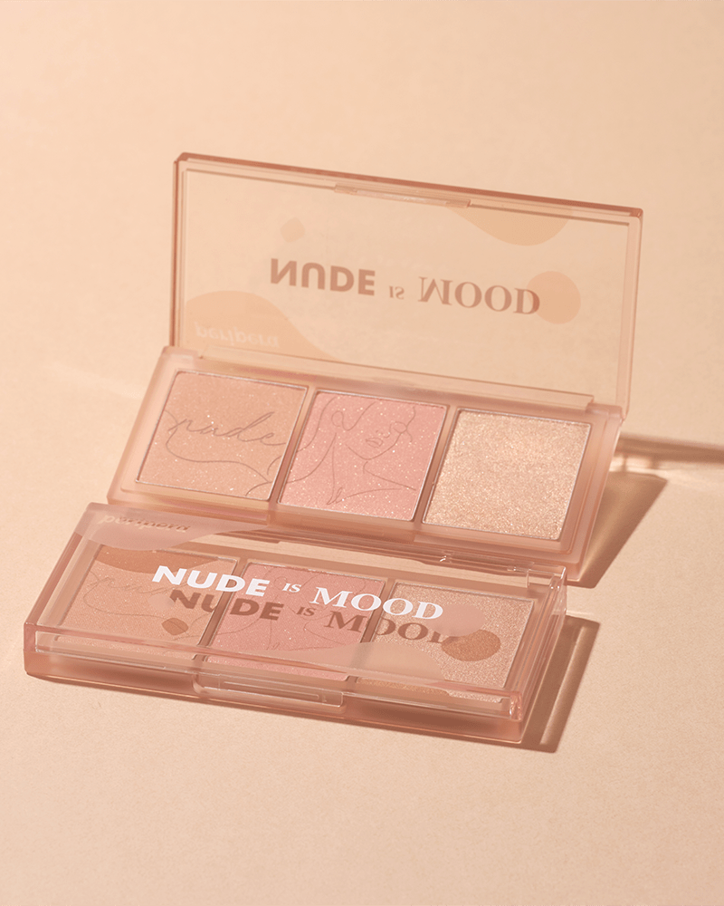 Warehouse Sale - peripera All Take Mood Cheek Palette #Nude is Mood