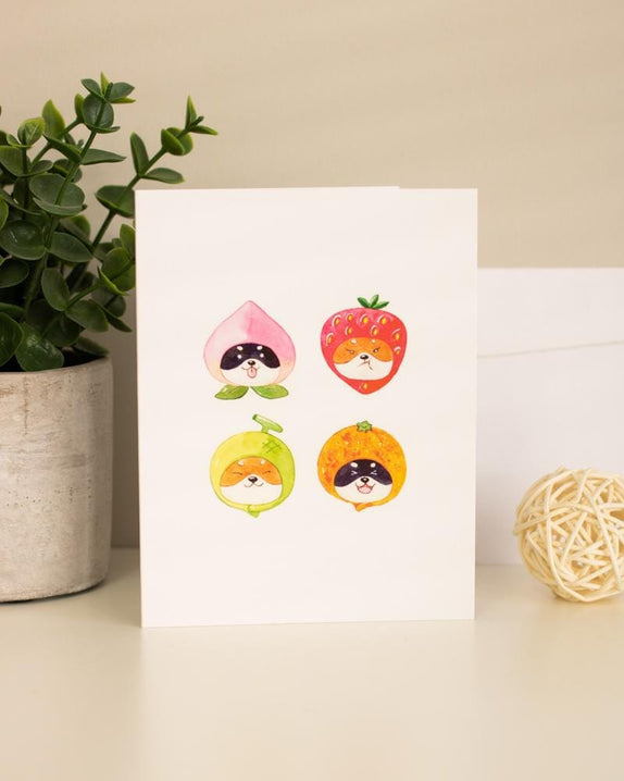 Shop SUKOSHI x PENELOPE Fruity Heads Greeting Card