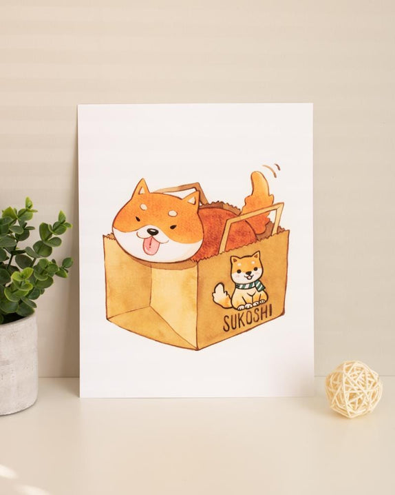 SUKOSHI x Penelope Paper Bag Shiba Print