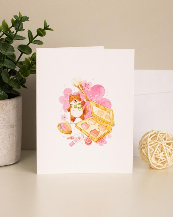 SHOP SUKOSHI x PENELOPE Shiba's Makeover! Greeting Card